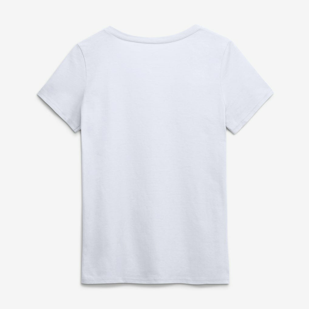 Chicago Bears Logo Athletic Women's Primary Logo V-Neck T-Shirt - White T-shirts