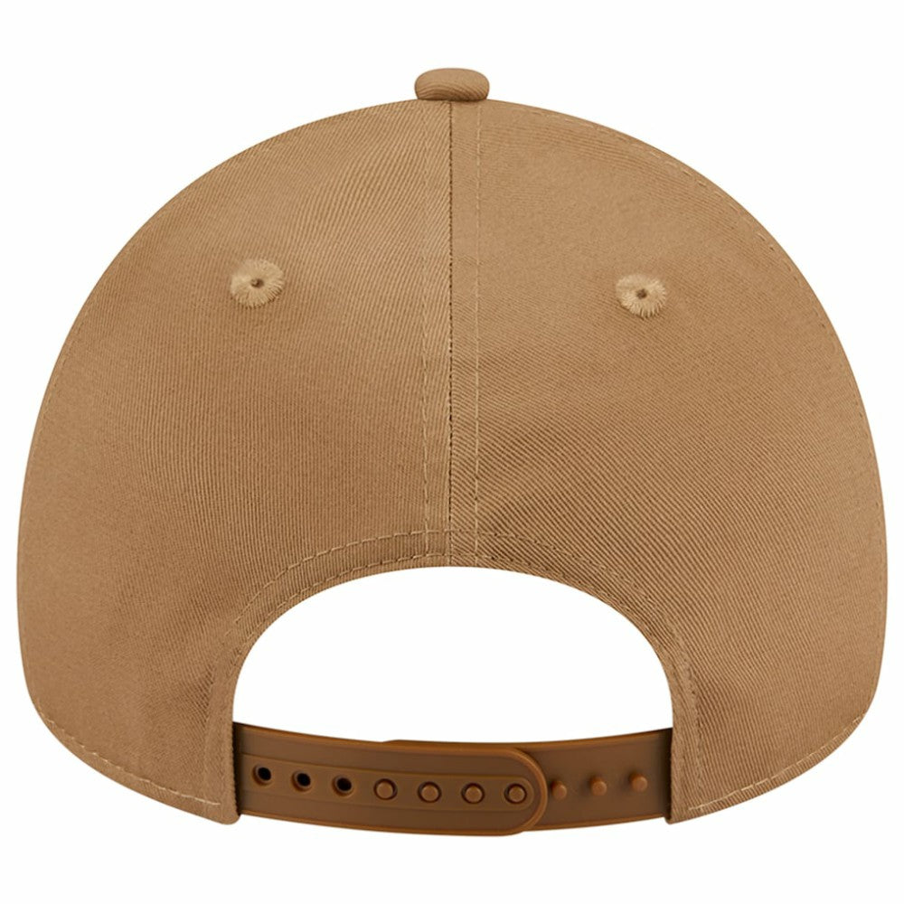Chicago Cubs New Era A-Frame 9FORTY Adjustable Hat - Khaki Hats