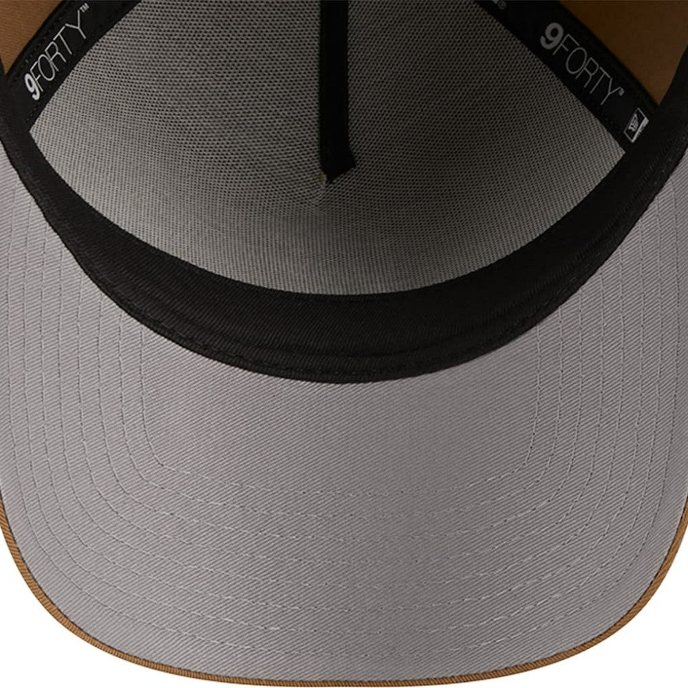 Cincinnati Reds New Era A-Frame 9FORTY Adjustable Hat - Khaki Hats