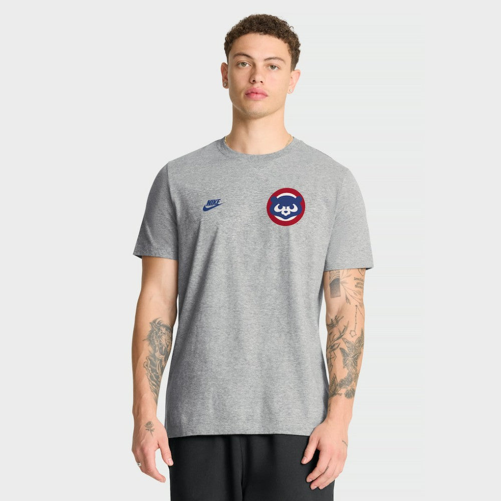 Chicago Cubs Nike Cooperstown 2-Hit T-Shirt - Heather Gray T-shirts