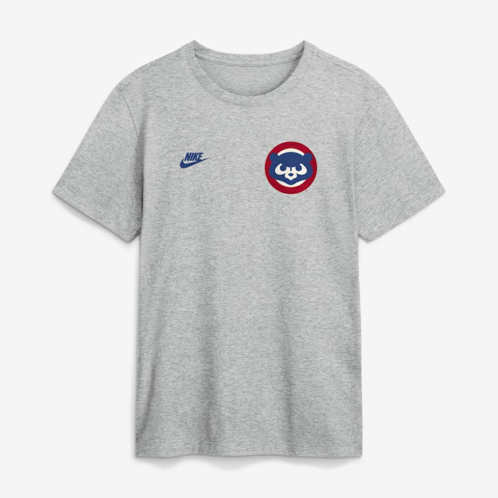 Chicago Cubs Nike Cooperstown 2-Hit T-Shirt - Heather Gray T-shirts