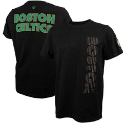 Boston Celtics FISLL 3D Puff Print Sliced Logo T-Shirt Black