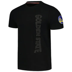 Golden State Warriors FISLL 3D Puff Print Sliced Logo T-Shirt Black