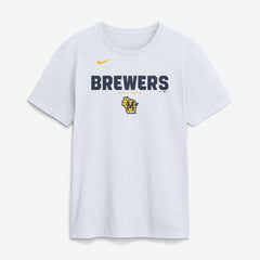 Milwaukee Brewers Nike Bold Team Name T-Shirt - White T-shirts