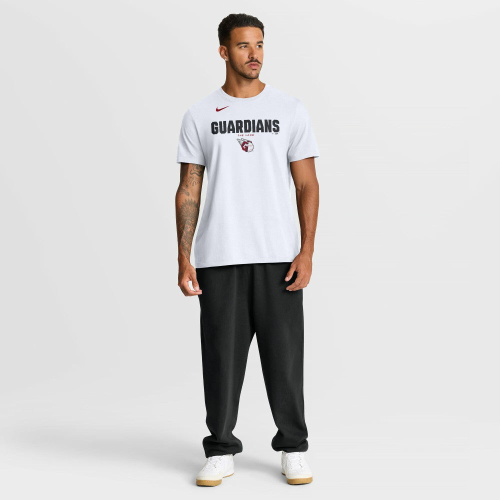 Cleveland Guardians Nike Bold Team Name T-Shirt - White T-shirts