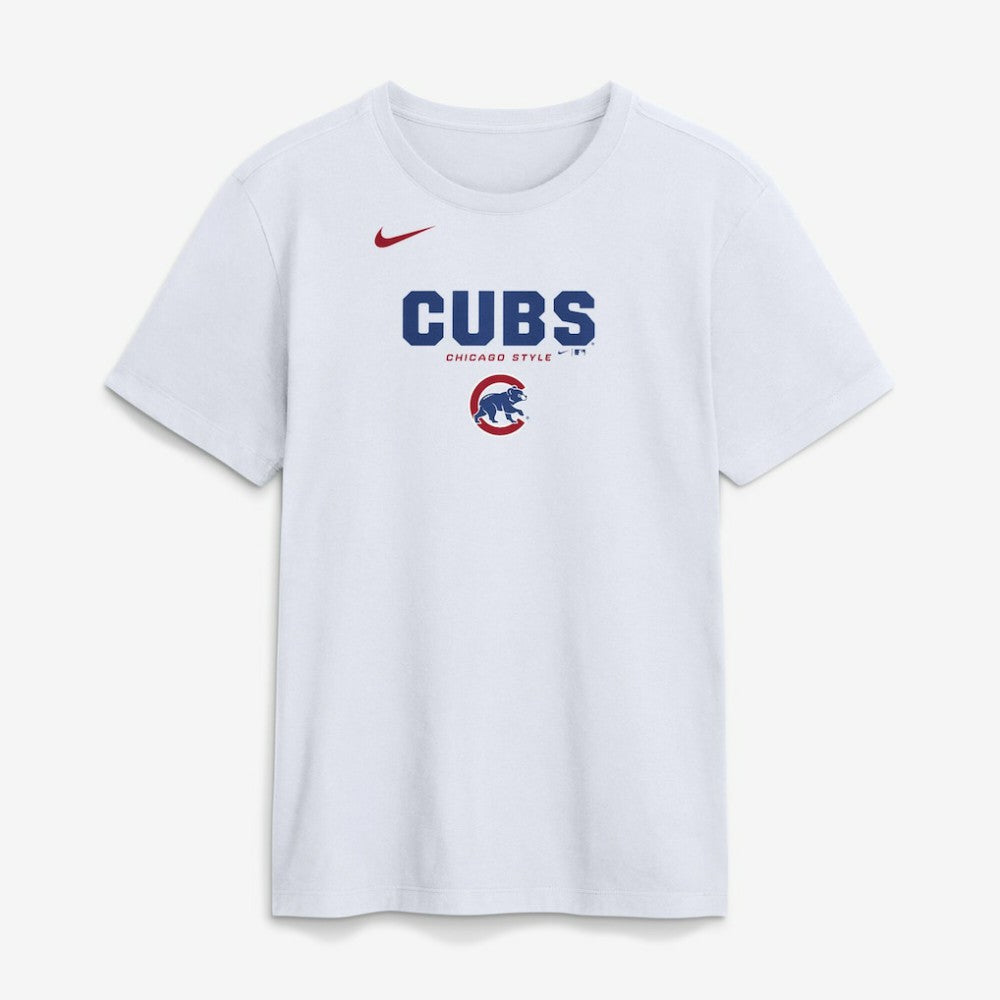 Chicago Cubs Nike Bold Team Name T-Shirt - White T-shirts