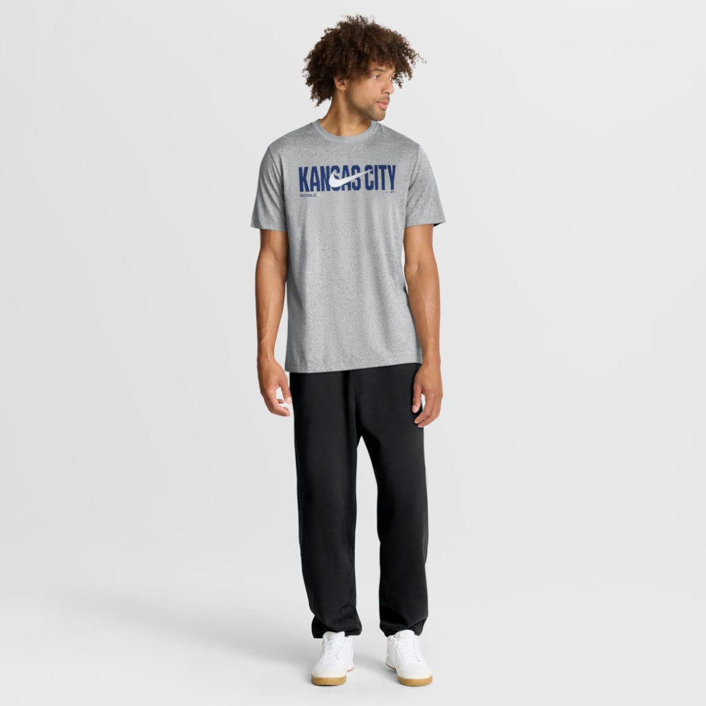 Kansas City Royals Nike Swoosh Legend Dri-FIT T-Shirt - Heather Gray T-shirts