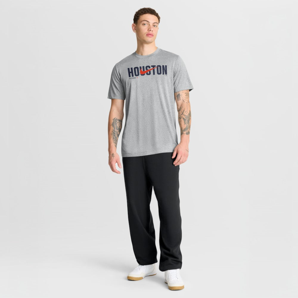 Houston Astros Nike Swoosh Legend Dri-FIT T-Shirt - Heather Gray T-shirts
