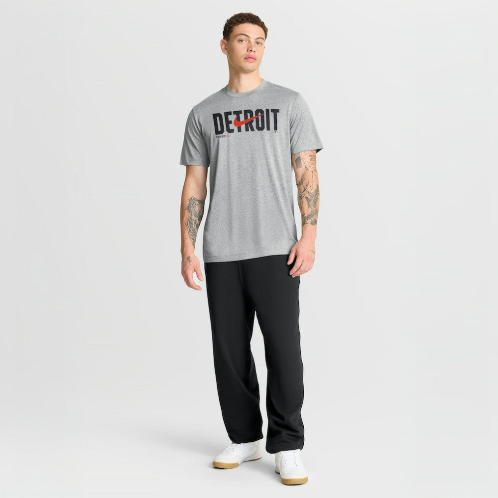 Detroit Tigers Nike Swoosh Legend Dri-FIT T-Shirt - Heather Gray T-shirts