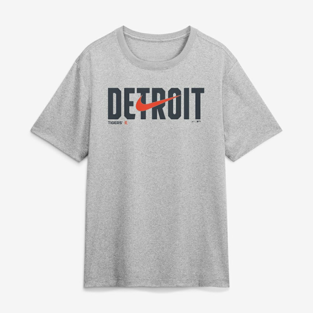 Detroit Tigers Nike Swoosh Legend Dri-FIT T-Shirt - Heather Gray T-shirts