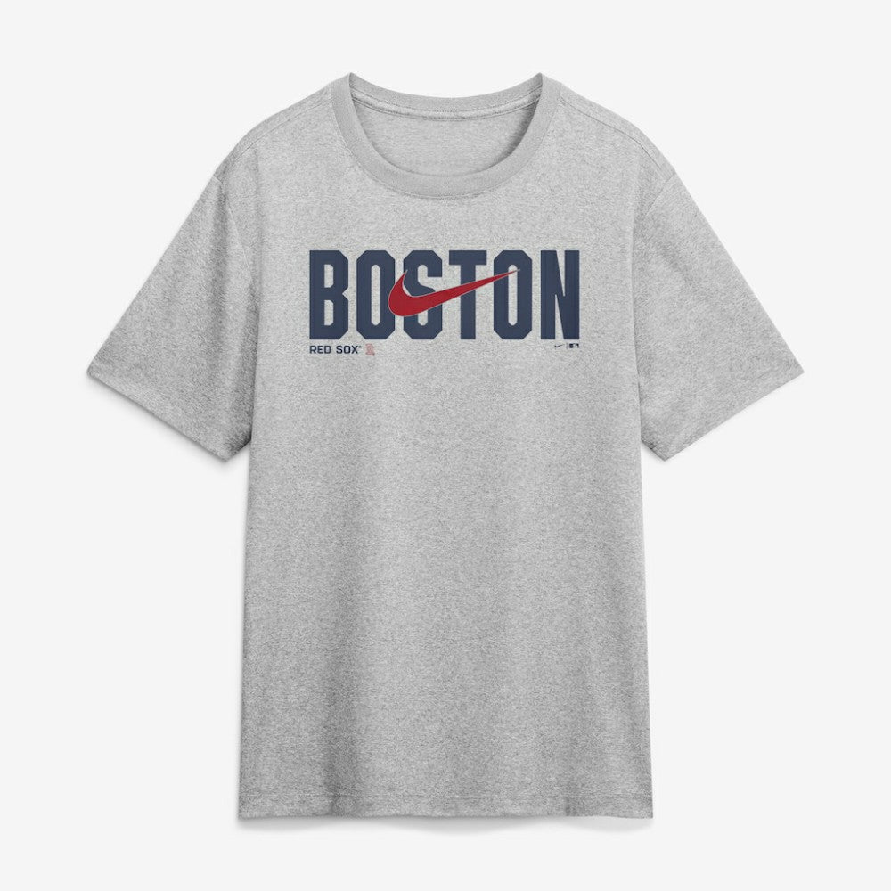 Boston Red Sox Nike Swoosh Legend Dri-FIT T-Shirt - Heather Gray T-shirts