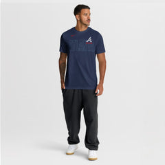 Atlanta Braves Nike Knockout Team Legend Dri-FIT T-Shirt - Navy T-shirts