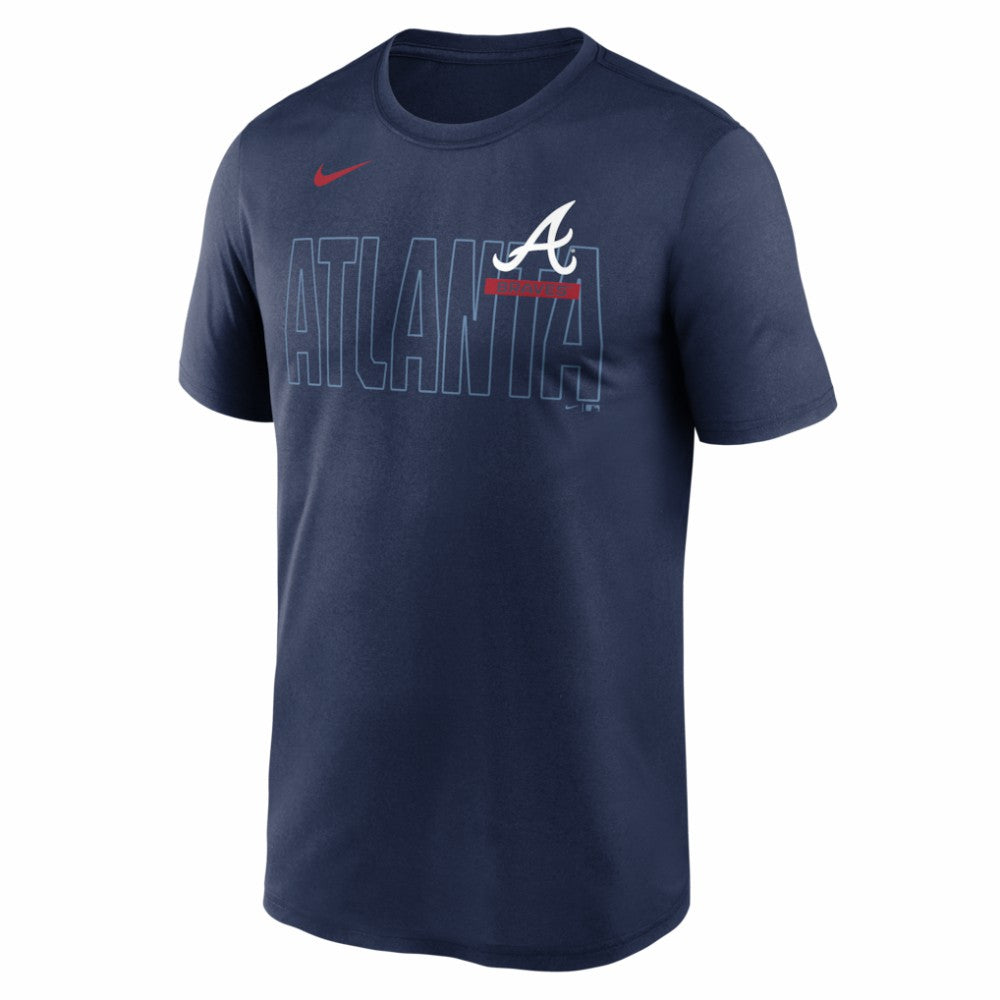 Atlanta Braves Nike Knockout Team Legend Dri-FIT T-Shirt - Navy T-shirts