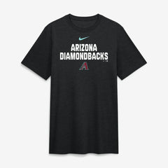 Arizona Diamondbacks Nike Stacked Tri-Blend T-Shirt - Heather Black T-shirts