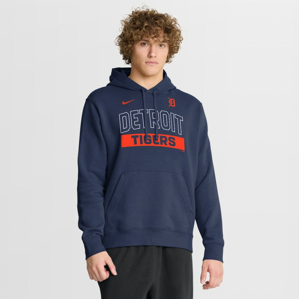 Detroit Tigers Nike Primetime Club Hoodie - Navy Hoodies