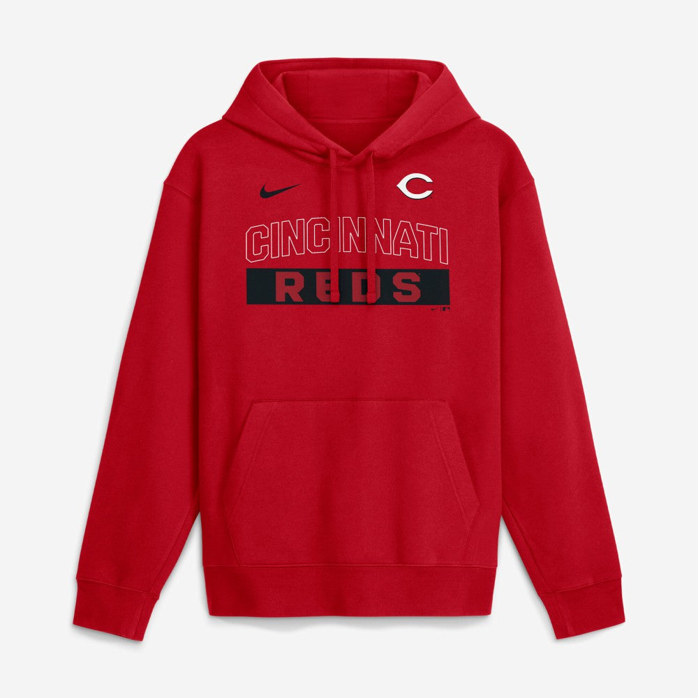 Cincinnati Reds Nike Primetime Club Hoodie - Red Hoodies