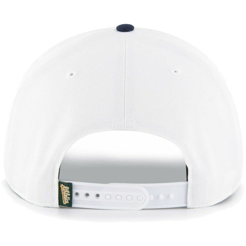 Athletics '47 Flag Script Hitch Snapback Hat - White Hats