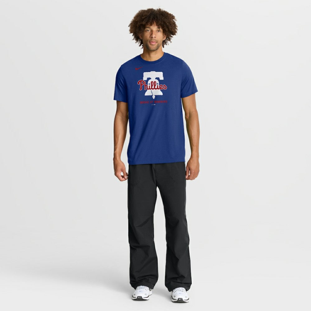 Philadelphia Phillies Nike Tri-Blend Logo T-Shirt - Royal T-shirts