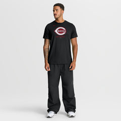 Cincinnati Reds Nike Tri-Blend Logo T-Shirt - Black T-shirts