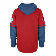 Miami Marlins '47 City Connect Trifecta Shortstop Pullover Hoodie - Red Hoodies