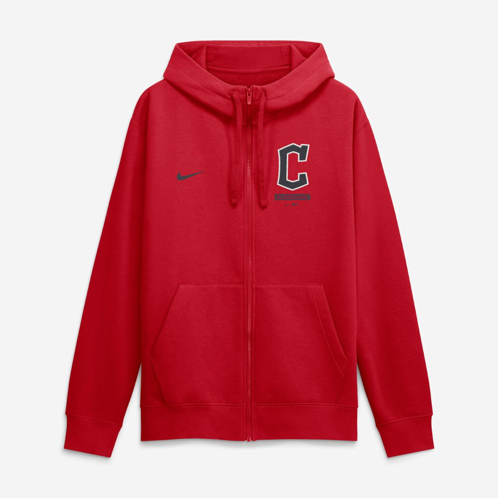 Cleveland Guardians Nike Primetime Lockup Full-Zip Hoodie - Red Hoodies