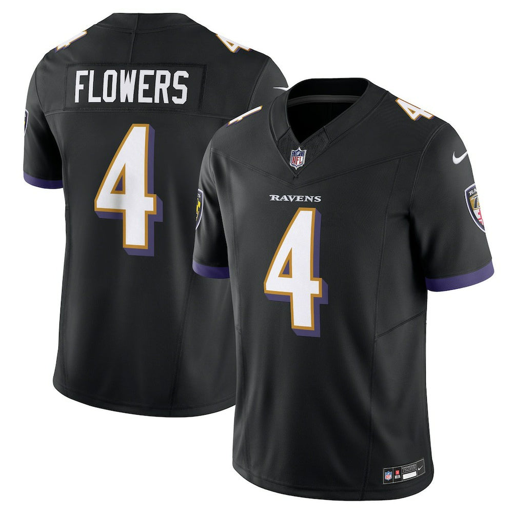 Zay Flowers Baltimore Ravens Alternate Vapor F.U.S.E. Limited Jersey - Black Jerseys