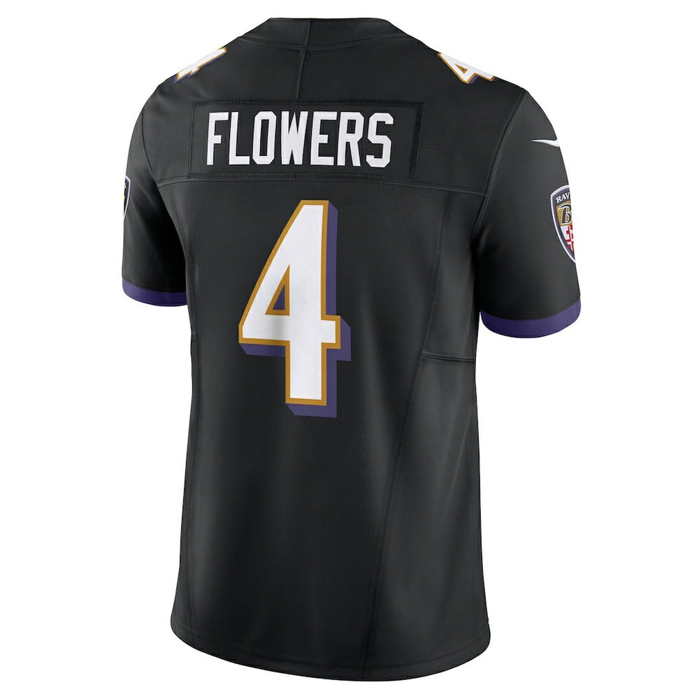 Zay Flowers Baltimore Ravens Alternate Vapor F.U.S.E. Limited Jersey - Black Jerseys