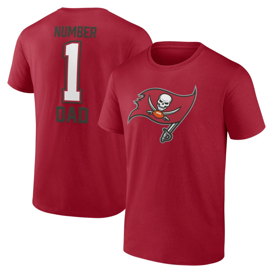 Tampa Bay Buccaneers Father's Day T-Shirt - Red T-shirts