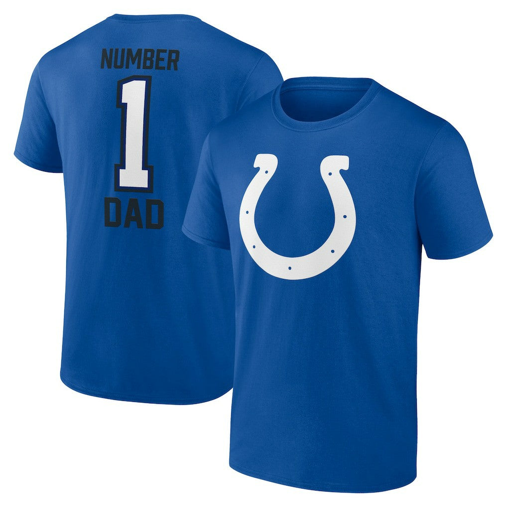 Indianapolis Colts Father's Day T-Shirt - Royal T-shirts