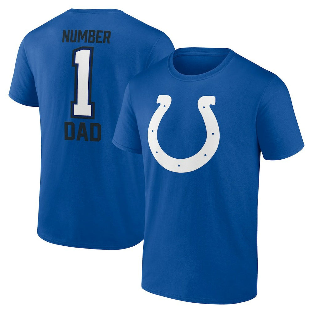 Indianapolis Colts Father's Day T-Shirt - Royal T-shirts