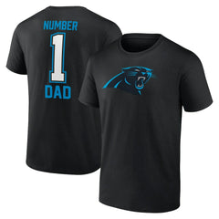 Carolina Panthers Father's Day T-Shirt - Black T-shirts