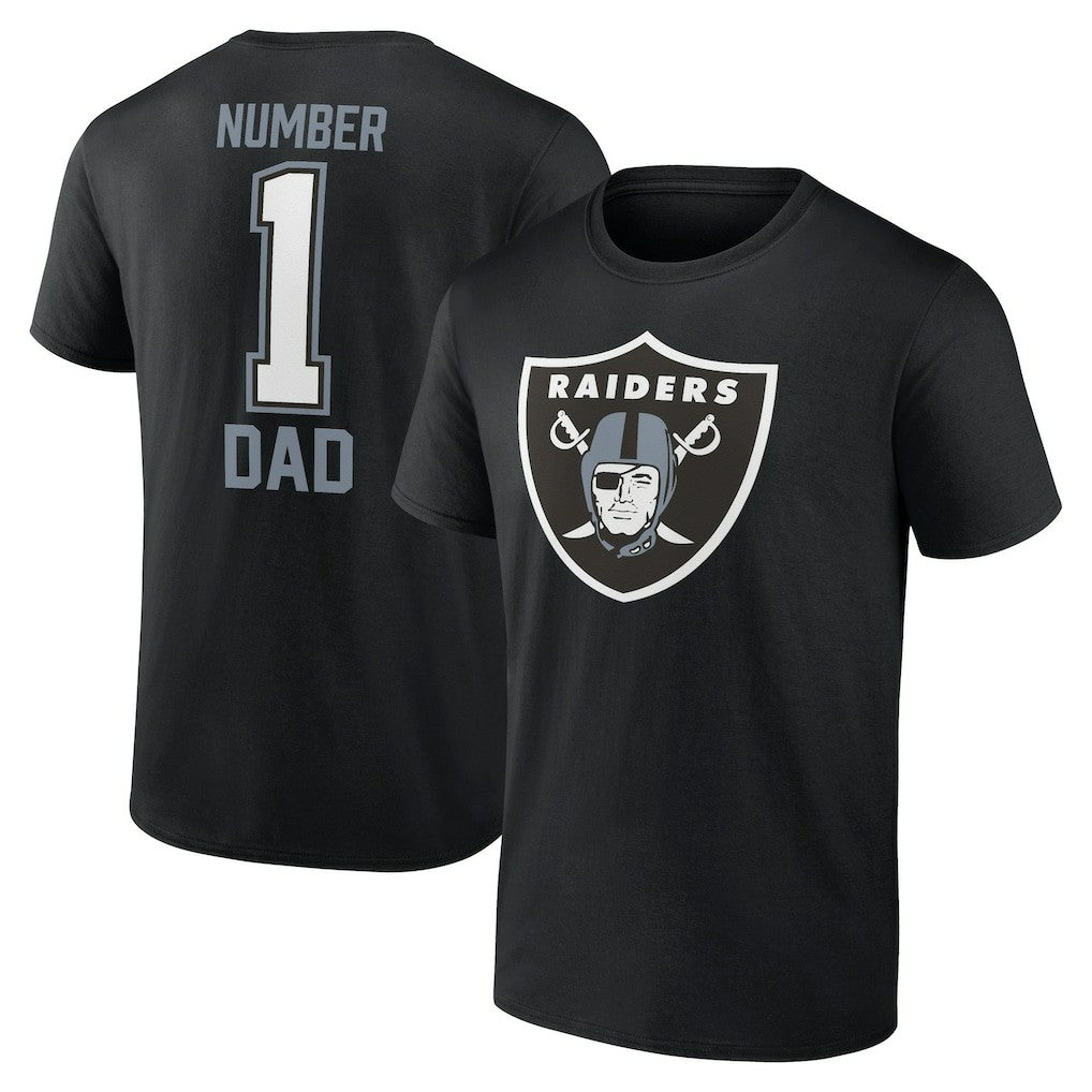 Las Vegas Raiders Father's Day T-Shirt - Black T-shirts