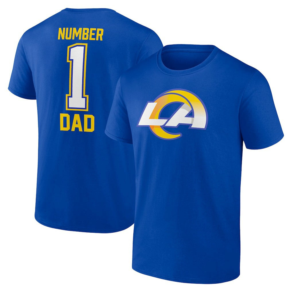 Los Angeles Rams Father's Day T-Shirt - Royal T-shirts