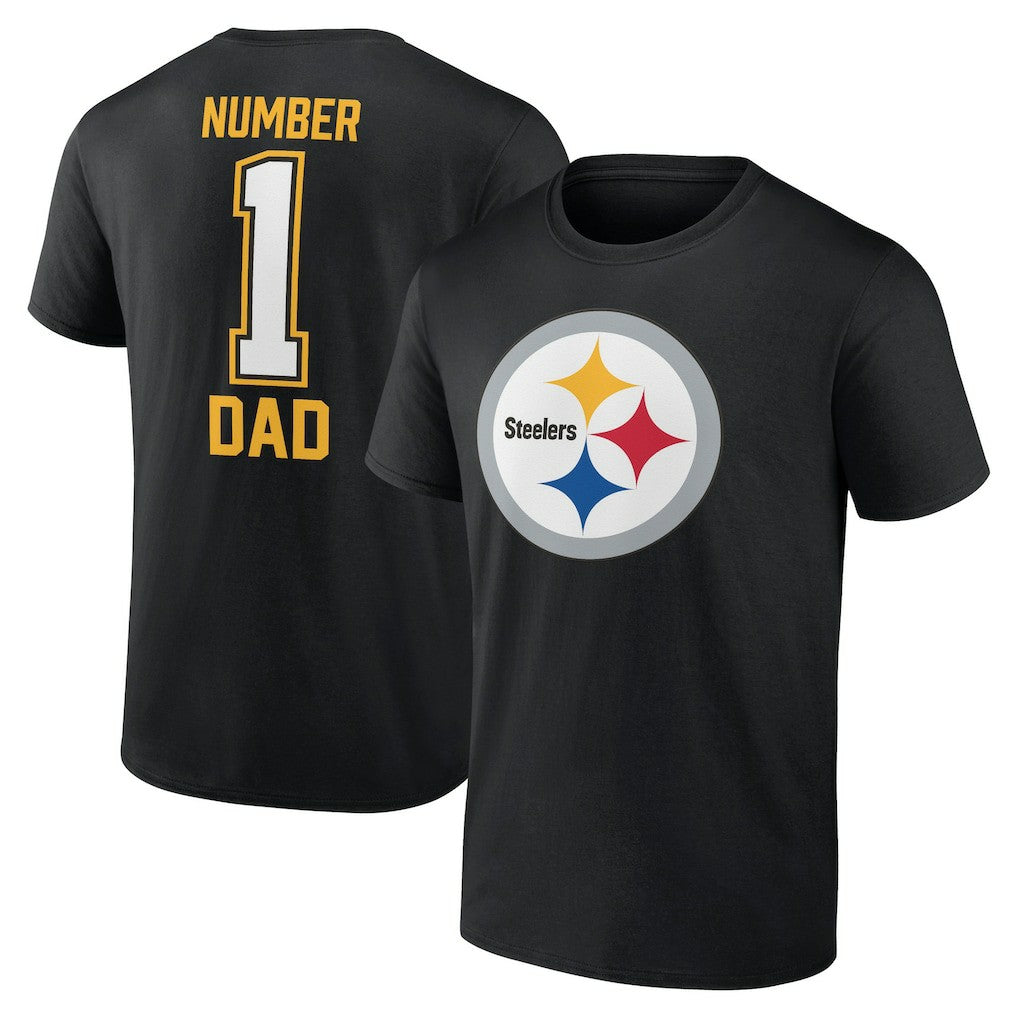 Pittsburgh Steelers Father's Day T-Shirt - Black T-shirts