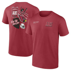 Arizona Cardinals Split Zone T-Shirt - Cardinal T-shirts