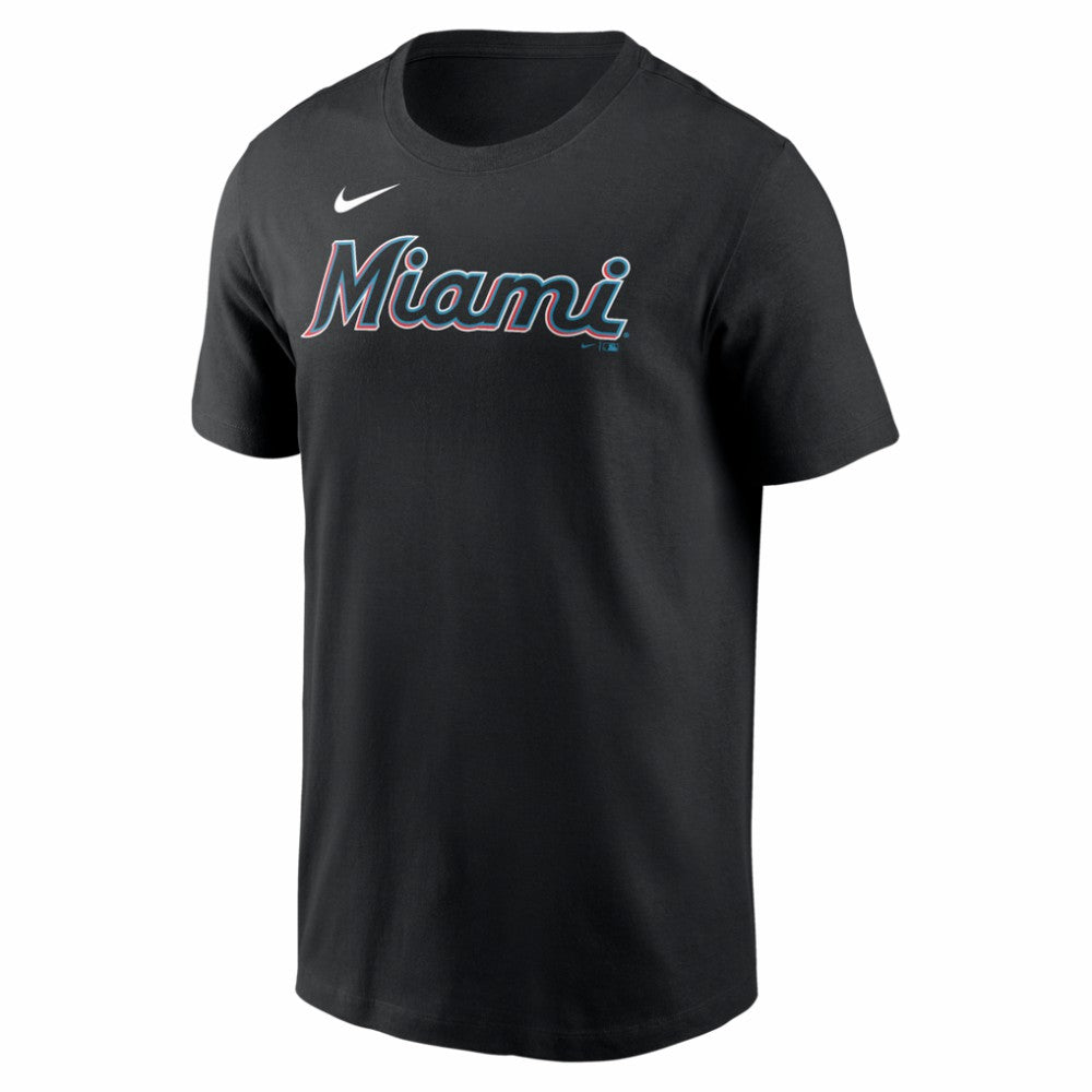 Sandy Alcantara Miami Marlins Nike Home Name & Number T-Shirt - Black T-shirts
