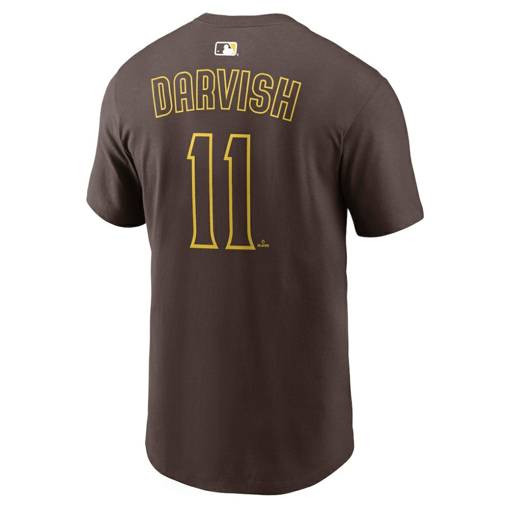 Yu Darvish San Diego Padres Nike  Name & Number T-Shirt - Brown T-shirts