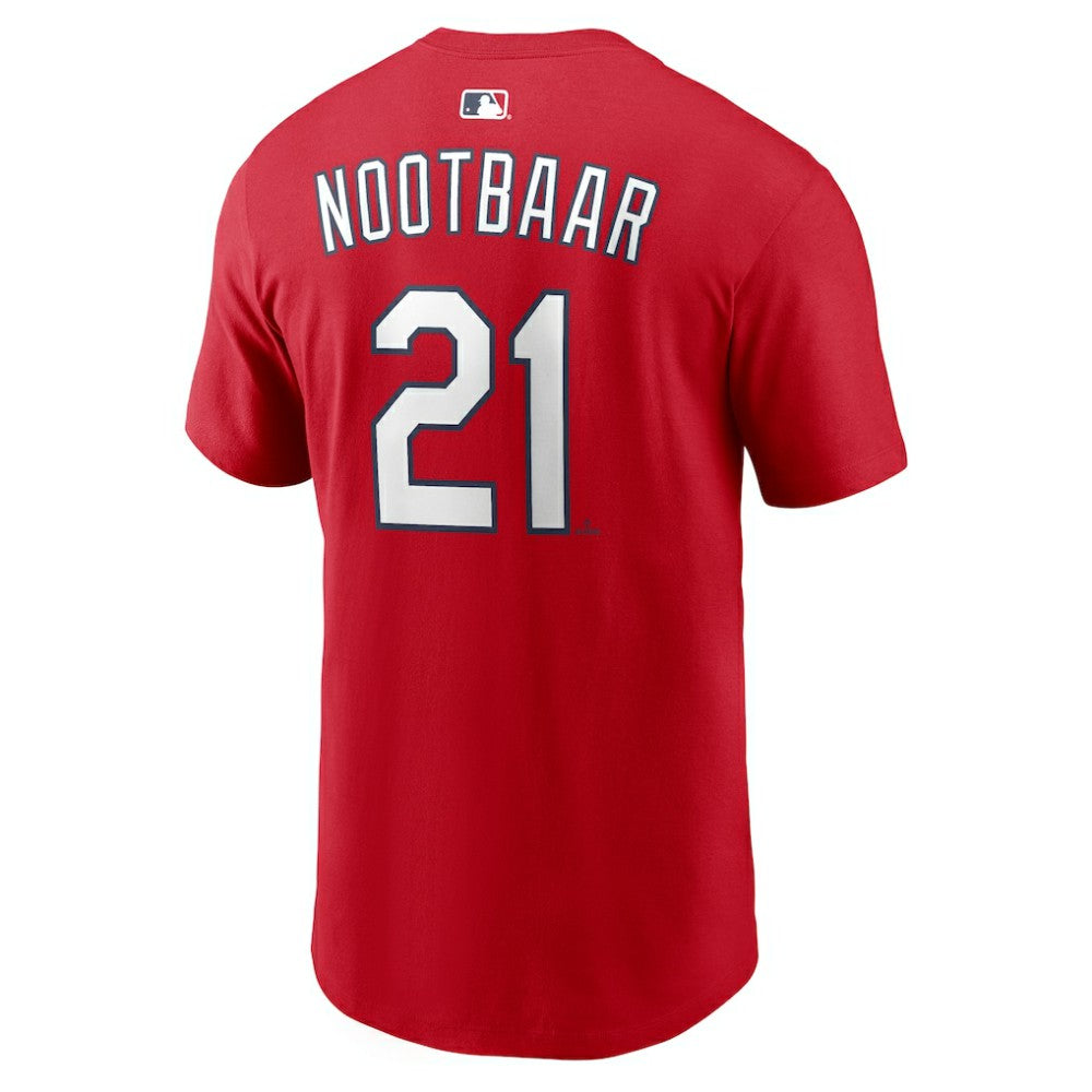 Lars Nootbaar St. Louis Cardinals Nike Home Name & Number T-Shirt - Red T-shirts