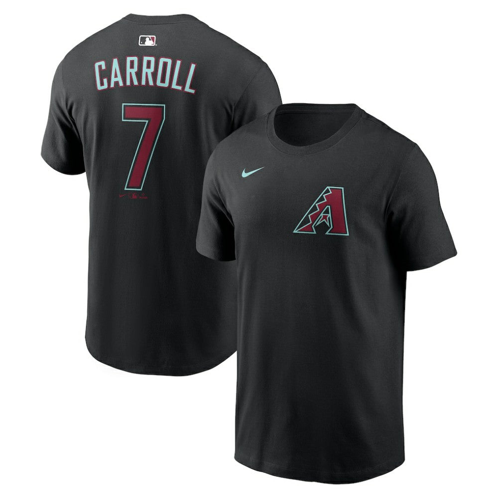 Corbin Carroll Arizona Diamondbacks Nike Name & Number T-Shirt - Black T-shirts