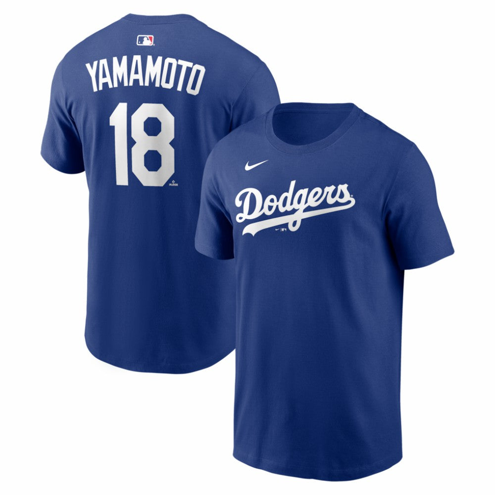 Yoshinobu Yamamoto Los Angeles Dodgers Nike Home Name & Number T-Shirt - Royal T-shirts