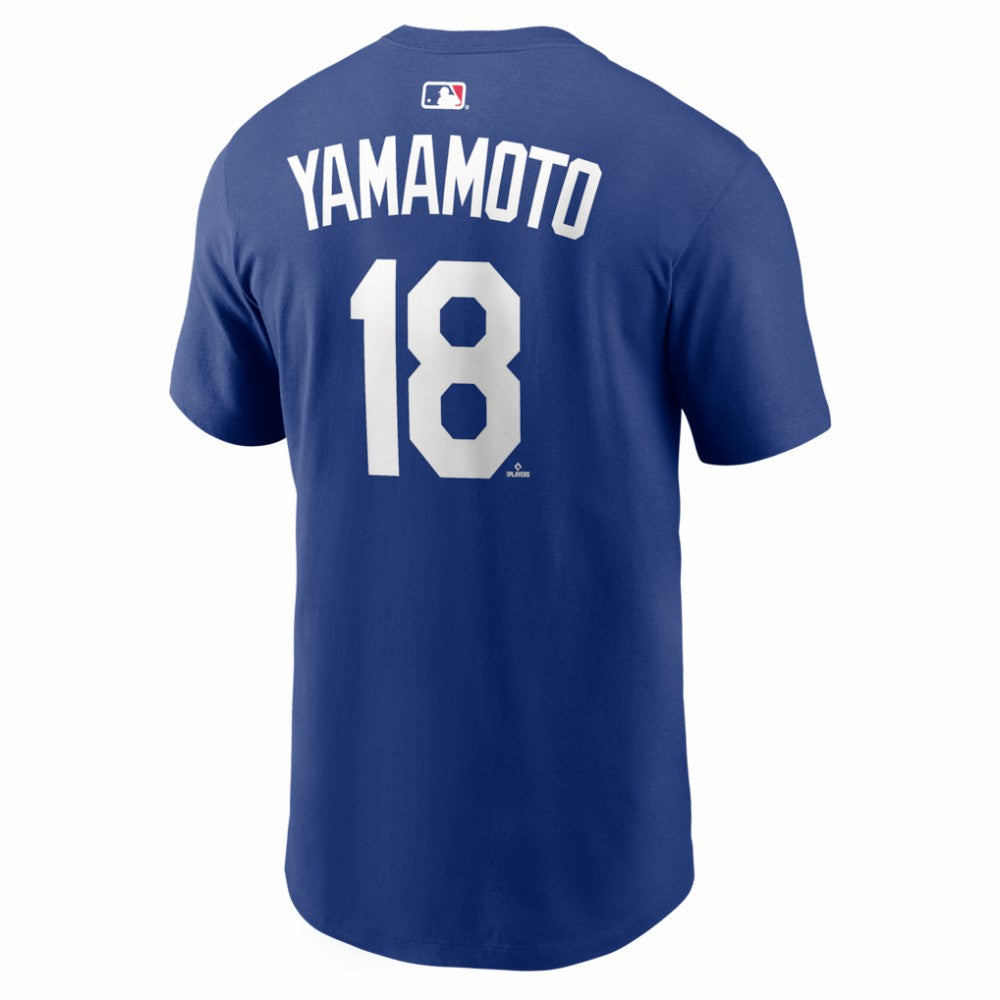 Yoshinobu Yamamoto Los Angeles Dodgers Nike Home Name & Number T-Shirt - Royal T-shirts