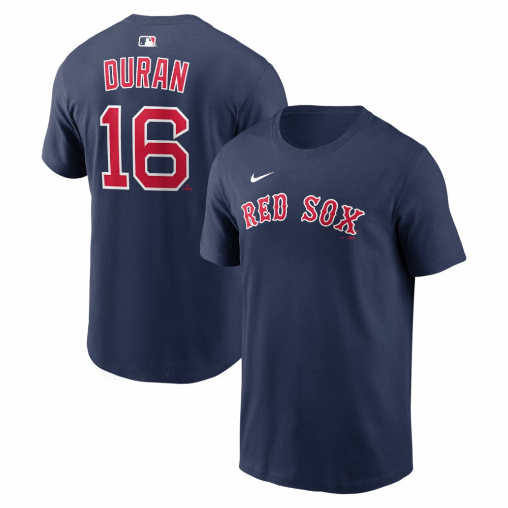 Jarren Duran Boston Red Sox Nike Home Name & Number T-Shirt - Navy T-shirts