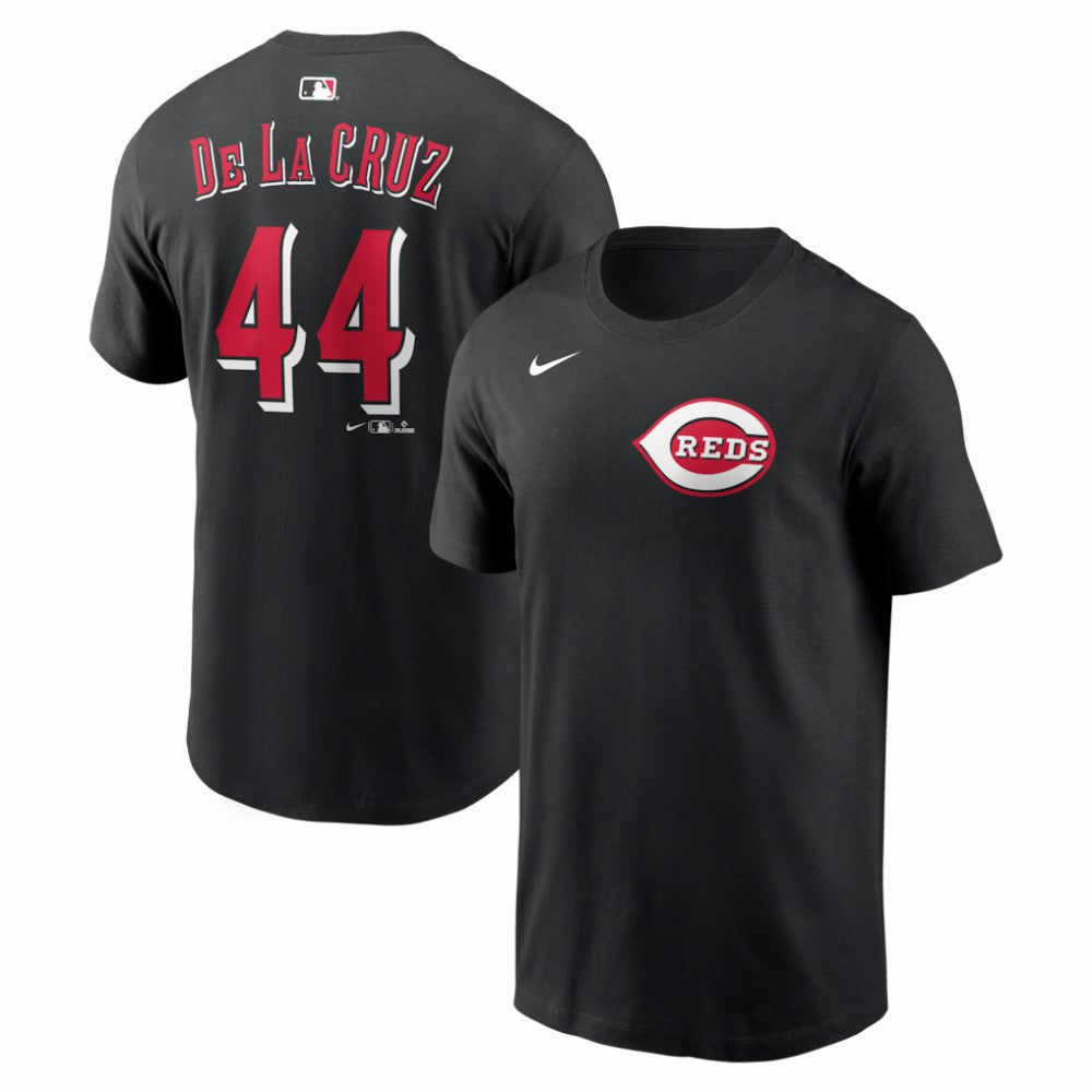 Elly De La Cruz Cincinnati Reds Nike Name & Number T-Shirt - Black T-shirts