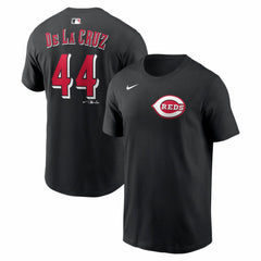 Elly De La Cruz Cincinnati Reds Nike Name & Number T-Shirt - Black T-shirts