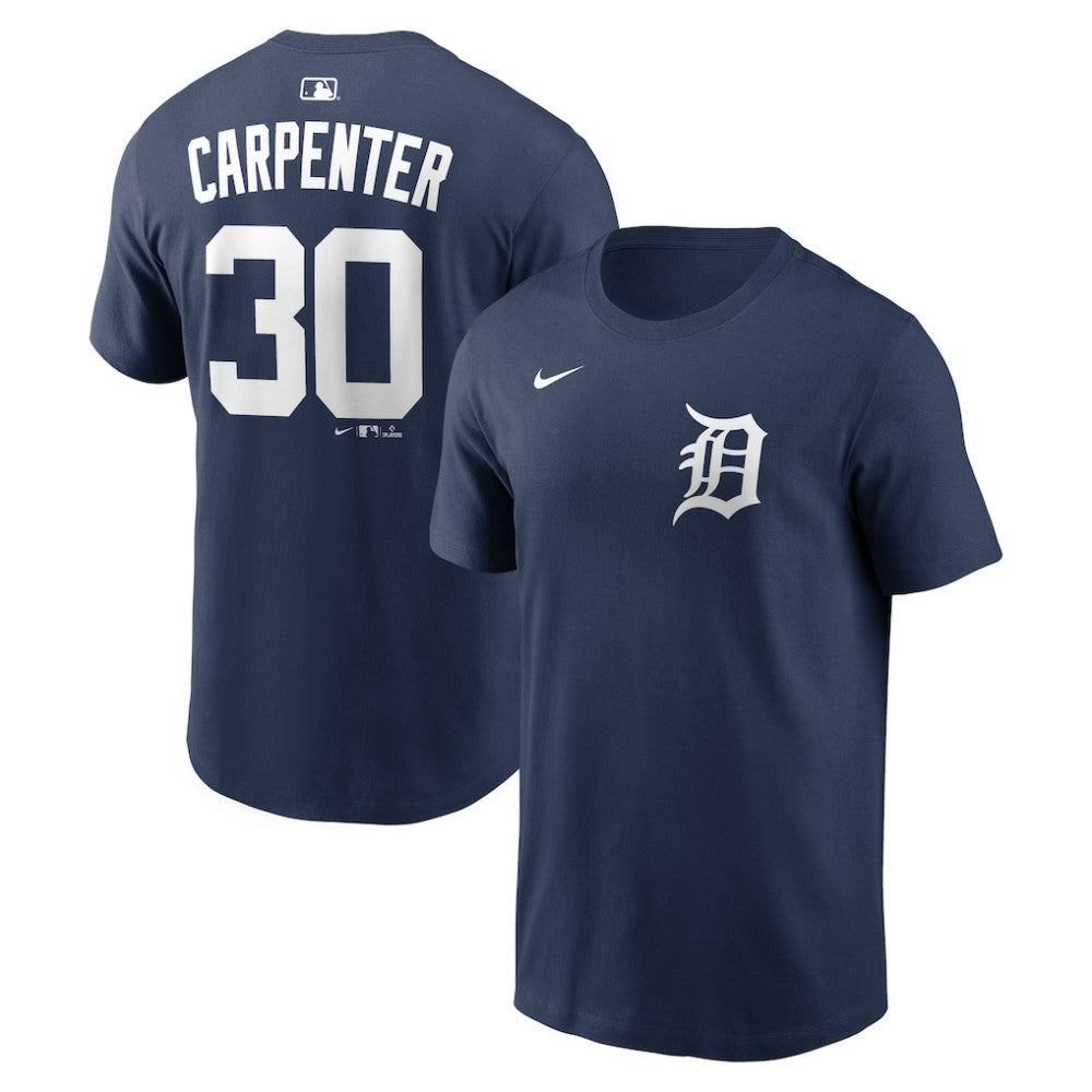 Kerry Carpenter Detroit Tigers Nike Home Name & Number T-Shirt - Navy T-shirts