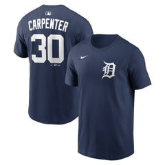 Kerry Carpenter Detroit Tigers Nike Home Name & Number T-Shirt - Navy T-shirts