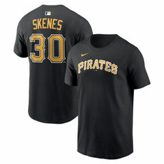Paul Skenes Pittsburgh Pirates Nike Home Name & Number T-Shirt - Black T-shirts