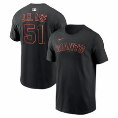Jung Hoo Lee San Francisco Giants Nike Name & Number T-Shirt - Black T-shirts