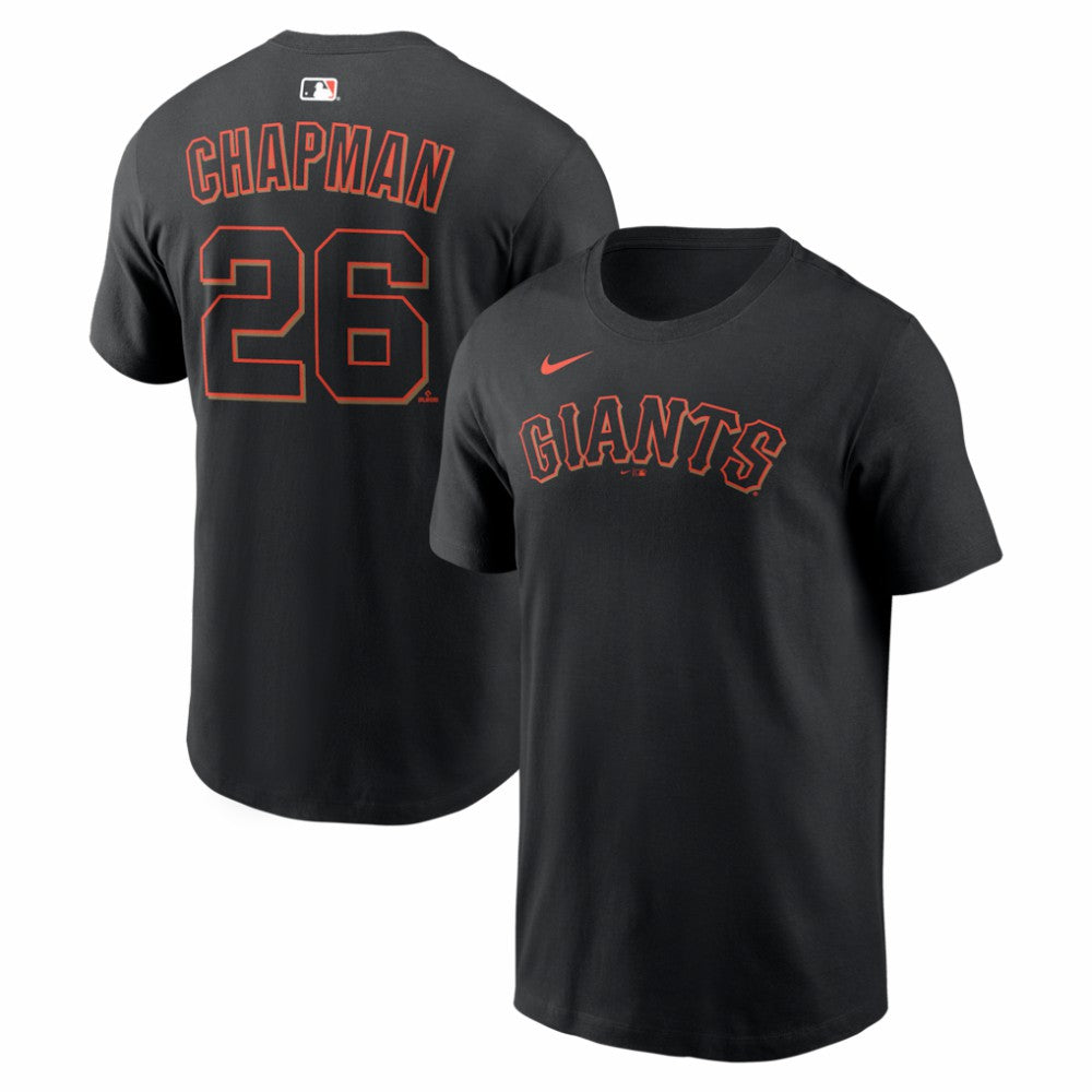 Matt Chapman San Francisco Giants Nike Home Name & Number T-Shirt - Black T-shirts