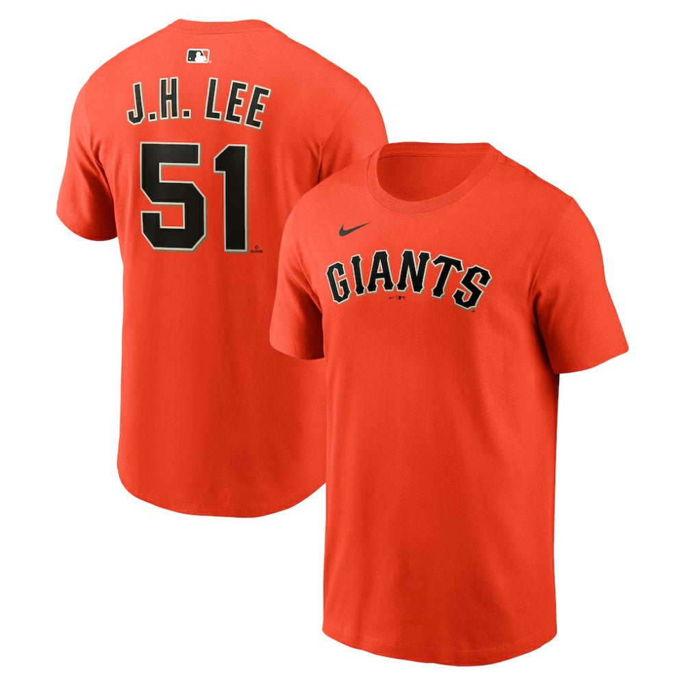Jung Hoo Lee San Francisco Giants Nike Name & Number T-Shirt - Orange T-shirts